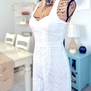 RARE! Anthropologie (Ettitwa) Timeless White Jumpsuit